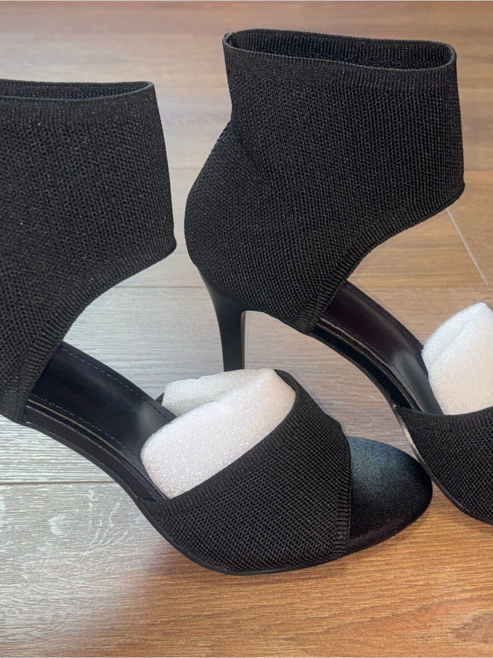 Sicare ladies black stiletto peep toe heels NWT (Size 8) - Picture 3 of 11